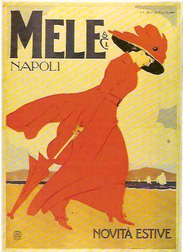 manifesti Mele Dudovich inizio Novecento