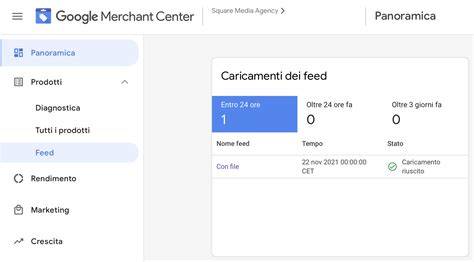 feed prodotti google merchant center (8 parole)