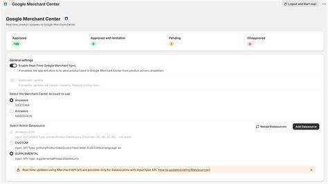 Workflow Merchant Center setup