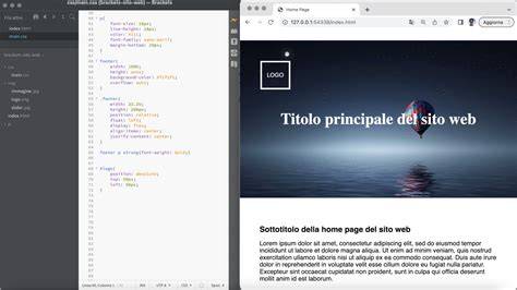 Menu di navigazione interno con anchor link