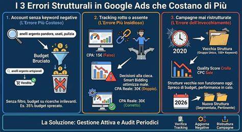 tipi di budget e offerte Google Ads infografica