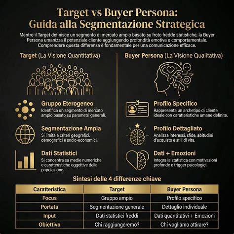 Definizione di target audience e buyer persona