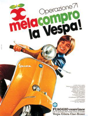 Campagne pubblicitarie anni '60: mela e Vespa