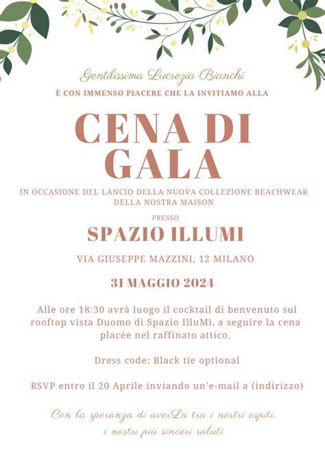 carnevale, invito formale, stile ed etiquette