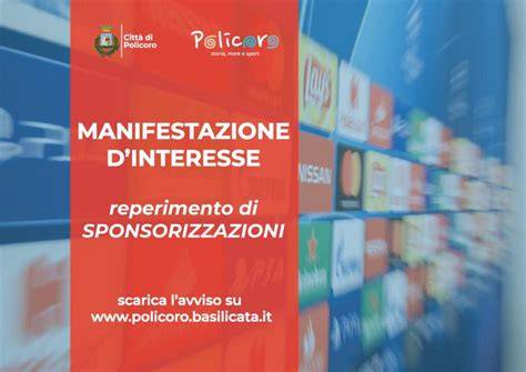 manifestazione di interesse per sponsorizzazioni (campagne pubblicitarie)