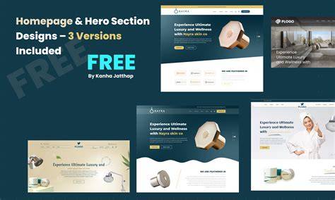 homepage hero section layout (8 words)